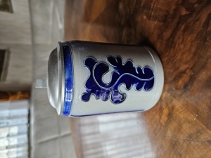 Verscheiedene Bierkrüge mit Zinndeckel, cobaltblau Bild 3