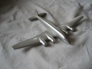 Aluminium Modellflugzeug, Modell eines Propellerflugzeug Bild 1