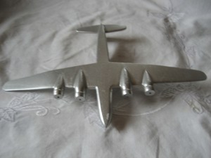 Aluminium Modellflugzeug, Modell eines Propellerflugzeug Bild 3