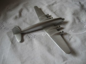 Aluminium Modellflugzeug, Modell eines Propellerflugzeug Bild 2