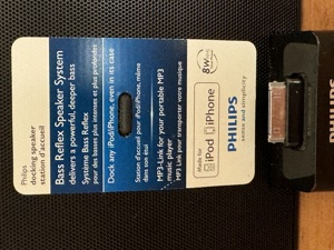Philips Docking Speaker für apple IPhone, MP3, Handy, Musik, SoundBar, Leistung, Zuhause, Wohnung Bild 4