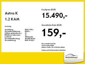 Opel Astra K 1.2 KAM BT SHZ LM LED W-Paket PDC Bild 4
