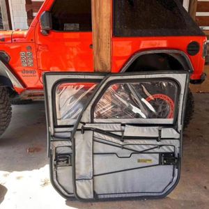 Vollständige zweiteilige weiche Türen für den zweitürigen Jeep JL Bild 1