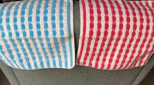 2 Handtuch Sets 100 % Baumwolle jeweils 3 Teile in türkis & pink Bild 8