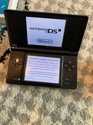 Nintendo DS i Schwarz Konsole Bild 1