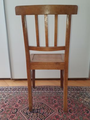 Antik! Schöner Holz Stuhl, massiv Eiche, um 1850 Bauernstuhl Klassiker! TOP! Bild 4