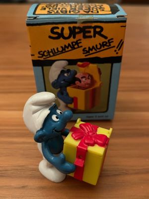  Schleich Super Schlumpf mit Gargamel im Kasten Geschenk Schlumpf 40247 mit OVP Bild 1
