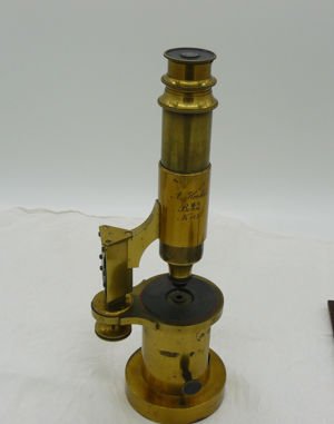  Deutsches Trommel-Mikroskop No. 143 A.Henkel Bonn im Kasten um 1851 Rarität Bild 7