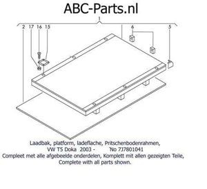 Pritschenaufbau VW Transporter T5 und T6 Ladefläche 7J7801041,7J3801041 Aufbau Komplett Bild 8