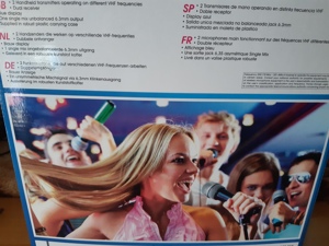 FUNKMIKROSET 2-Kanal mit 2 Handmikrofone & Digitalstation, Sänger-Karaoke-Sprache  Bild 4