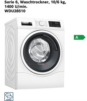  2in1 (10kg 6kg) Waschmaschine mit Trockner Bosch (Lieferung möglich) Bild 9