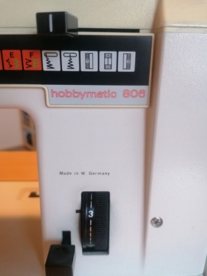 Nähmaschine Pfaff hobbymatic 806 mit Schrank Tisch Bild 5