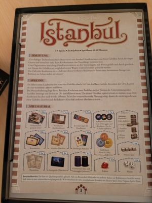 Istanbul Brettspiel wie neu  Bild 2