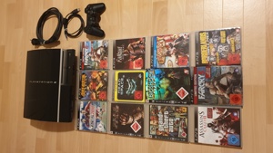 Playstation 3 Fat 80 GB CECHL04 inkl. Controller & 12 PS3 Spielen