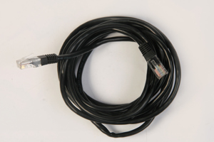 Telefonkabel schwarz TAE F Stecker RJ11 Stecker universal Belegung 3m 