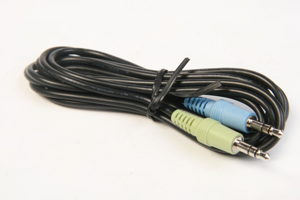 Audiokabel 3,5mm Klinkenstecker 1m schwarz 