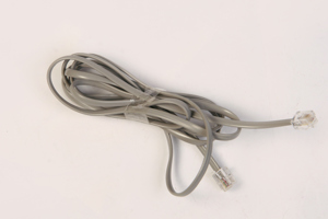 Telefonkabel grau TAE F Stecker RJ11 Stecker universal Belegung 1,8m 