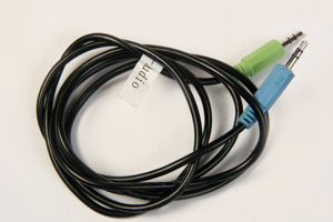 Audiokabel 3,5mm Klinkenstecker 1,6m schwarz 