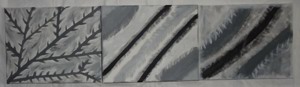 DL Gemälde Acrylmalerei 3 selbstgemalte Bilder auf Leinwand je 30x25 sehr gut erhalten Bild 2