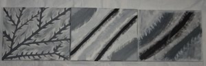 DL Gemälde Acrylmalerei 3 selbstgemalte Bilder auf Leinwand je 30x25 sehr gut erhalten Bild 3