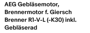 AEG Gebläsemotor Bild 2