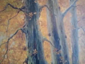 Olga Potthast von Minden Herbstwald Allee mit herbstlichen Bäumen und Schafen Bild 9