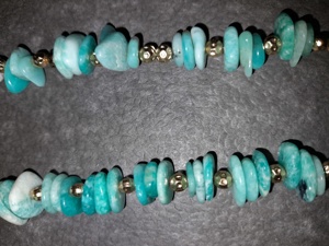 Schmuck: Amazonit-Kette und Amazonit-Armband Bild 6
