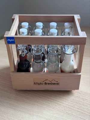 Allgäuer Brennerei Kiste - 6 Liköre, 6 Schnäpse - NEU Bild 1