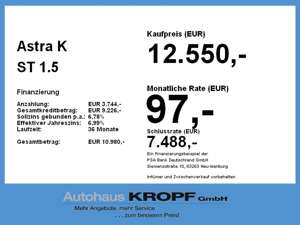 Opel Astra K ST 1.5 D LED,Sitzheizung,Parkpilot,USB Bild 4