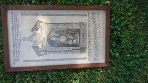2 Marianische Bilder und Texte  ?  im Holzrahmen Bild 4