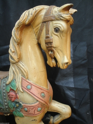 antikes karussellpferd originales kirmes kinder pferd seltenes carousell horse Bild 4
