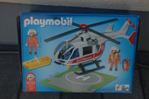 playmobil Hubschrauber mit Notarzt, für Kinder von 4 bis 10 Jahren Bild 2