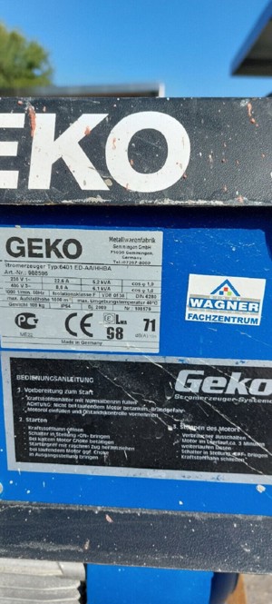 Stromgenerator Stromerzeuger von GEKO 6401 ASYNCHRON mit Hondamotor Bild 5