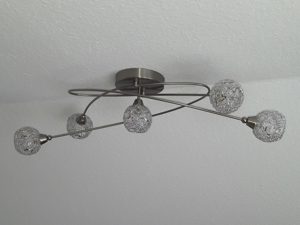 Deckenlampe Metall 5 flammig, Lampe, Hängeleuchte Bild 5