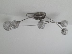 Deckenlampe Metall 5 flammig, Lampe, Hängeleuchte Bild 2