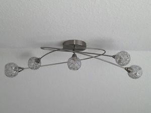 Deckenlampe Metall 5 flammig, Lampe, Hängeleuchte Bild 1
