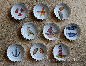 Kronkorken zum Basteln zu verschenken Bild 8