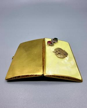 Karl Faberge Zigarettenetui im Edelholzschachtel Russland Silber 84 Gold 56 Bild 5