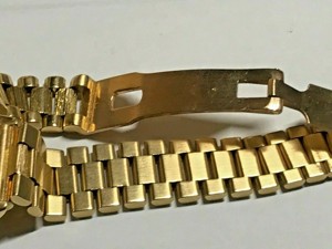 Rolex Lady Datejust 18 K Gold mit Präsidentenband Borke Bild 7