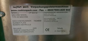 cushion pack CP 424 gebraucht Verpackungsmateriel Polstermatten Kartonagen Bild 5