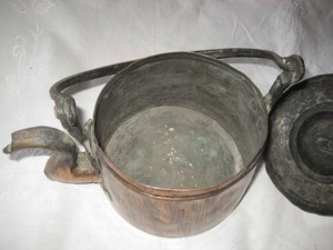 uralter Kupferkessel Kupferkanne Teekessel 1 L. Antik Dekoration Bild 6