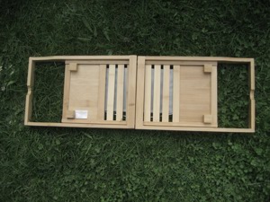 Bambus Badewannenablage Badewannentablett Ausziehbar bis 104 cm Bild 4