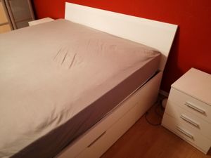 Bett komplett mit Nachtschränke  Bild 2