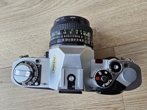 Kamera Canon AV-1 50mm mit Ledertasche Bild 5