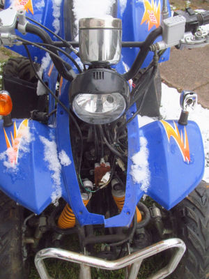 Verkaufe Moped 50 ccm Quad gebrauchtes Benzin Motor nur für Bastler ohne Papiere Bild 4
