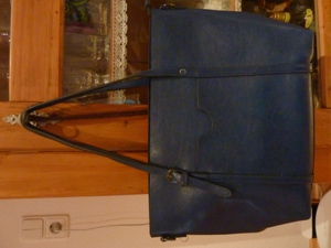 Handtasche Blau, NEU Kunstleder  Bild 2