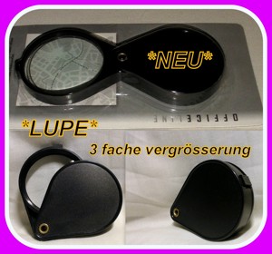 LUPE 3 fache Vergrösserung Handlupe Lesehilfe*NEU*