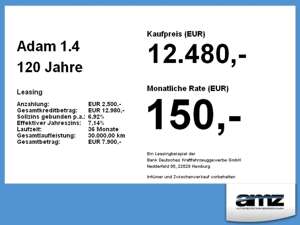 Opel Adam 1.4 120 Jahre *W-Paket*City-Modus*AppleCarP Bild 4