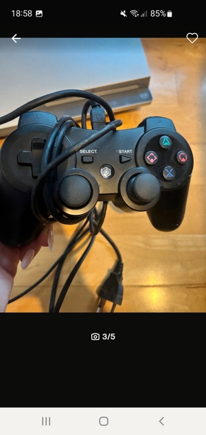 PS3 mt Controller und Kabeln  Bild 2