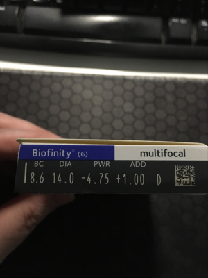 Kontaktlinsen Biofinity multifocal -4,75 +1,00 ADD 3 Stück Bild 4